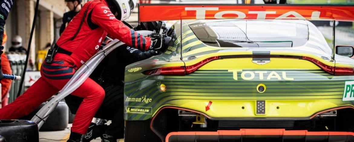 Total is an official Aston Martin racing partner